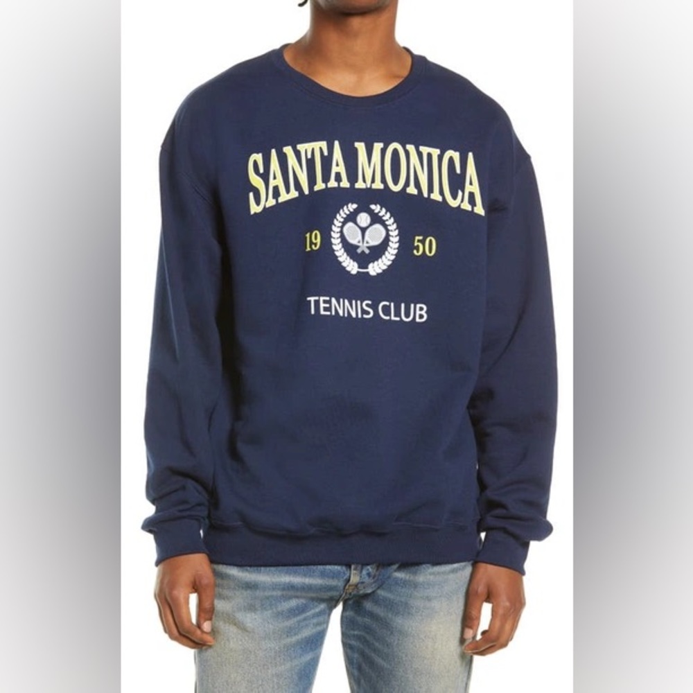 New Philcos Santa Monica Tennis Club Sweatshirt Size Medium